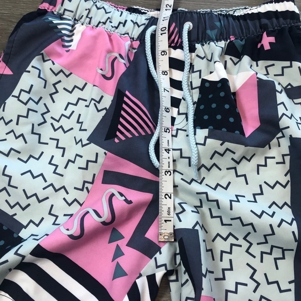 An Original Penguin By Munsingwear Swim Trunks 90s Themed Mens Size Small